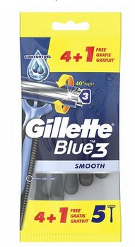 Gillette Blue 3 Smooth Maszynki jednorazowe do golenia  4+1 szt