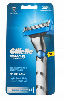 Gillette Mach3 Turbo Maszynka do golenia + 2 wkłady