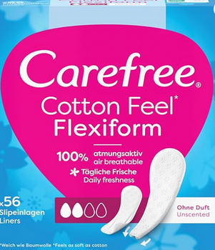 Carefree Wkładki Cotton Flexi Cotton  56 szt