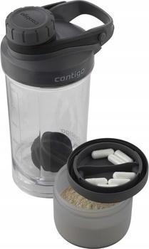 Contigo 42 Water Bottle S&G Compartment Black 650ml  1000-0648