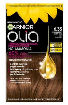 Garnier Olia Farba do włosów 6.35  Jasna Czekolada