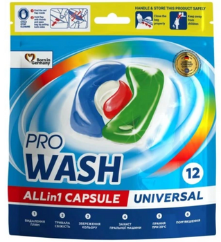 Pro Wash Kapsułki do prania Universal 12 szt