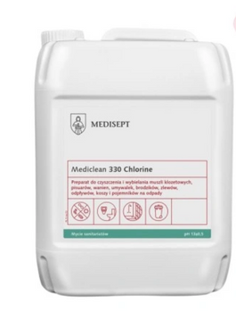 Mediclean 330 Chlorine 5 L - Płyn do WC mycia i wybielania powierzchni sanitarnych Medisept