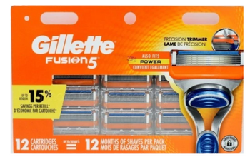 Gillette Fusion 5 Power Nożyki Wkłady 12 szt