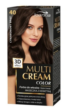 Joanna Multi Cream Color Farba do włosów Cynamonowy Brąz 40