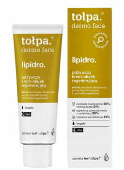 Tołpa Dermo Face Lipidro Krem-Olejek Regenerujący Na Noc 40 ml
