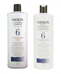 NIOXIN 6 Zestaw Duo 2x1000ml Szampon+Odżywka
