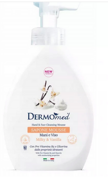 Dermomed Mydło w piance do rąk i twarzy Milky&Vanilla 500 ml