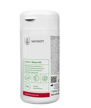 Velox Wipes NA Puszka - Chusteczki do dezynfekcji powierzchni bez alkoholu 100 szt. Medisept