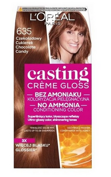 L'Oreal Paris Casting Creme Gloss Farba do włosów 635 Czekoladowy Cukierek