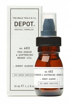 Depot No. 403 Pre-Shave&Softening Beard Oil Olejek przed goleniem i zmiękczający brodę 30 ml