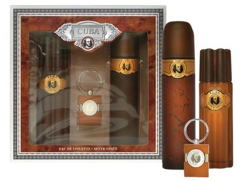 Zestaw Prezentowy Męski Cuba Gold EDT 100 ml + Woda Po Goleniu + Brelok 100 ml