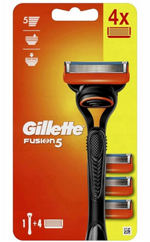 Gillette Fusion 5 Maszynka do golenis+ 4 Wkłady