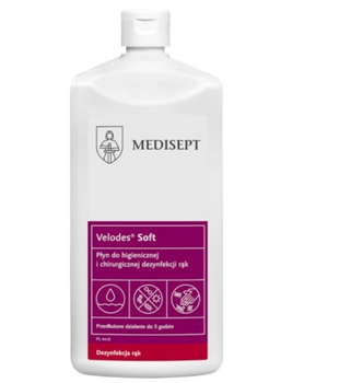 Medisept Velodes Soft Płyn do dezynfekcji rąk bez pompki i spryskiwacza 500 ml
