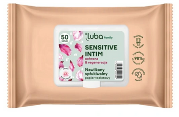 Luba Papier toaletowy nawilżany Sensitive Intim 50 szt