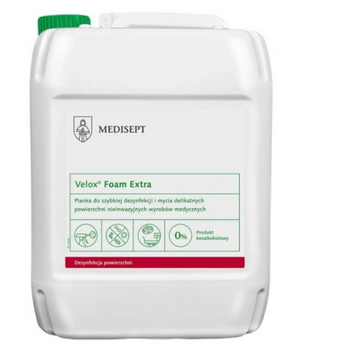 Velox Foam Extra 5L Pianka do dezynfekcji i mycia delikatnych powierzchni Medisept