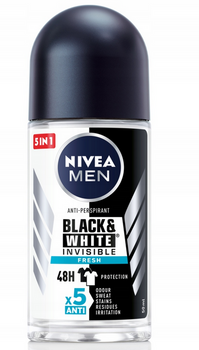 Nivea Men Black&White Invisible Fresh 72h Antyperspirant 50 ml