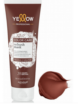 Alfaparf YELLOW Color Care Warm Brown Mask .35 Ciepły brąż 250 ml