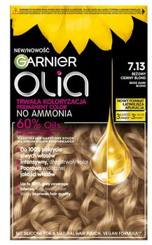 Garnier Olia Farba do włosów 7.13 Beżowy Blond