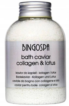 BingoSpa Kawior do kąpieli z olejkiem z różowego lotosu i kolagenem 380g