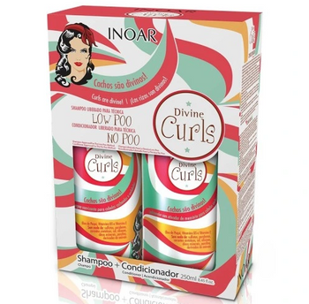 Inoar DUO Divine Curls Szampon 250 ml + Odżywka 250 ml