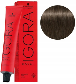 Schwarzkopf Farba Igora Royal 60ml  5-00 JASNY BRĄZ NATURALNY EXTRA