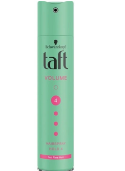 TAFT 4 Volume Ultra  Lakier do włosów zielony super mocny 250 ml