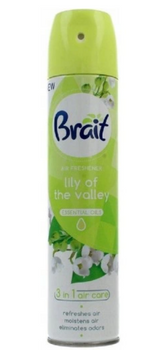 Brait Odświeżacz Powietrza Aerozol 3w1 Lily of the Valley 300 ml