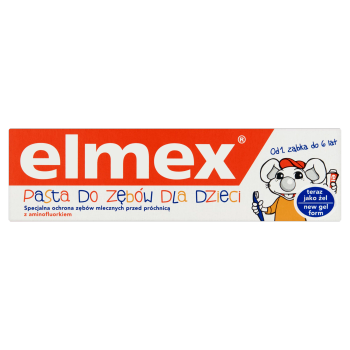 Elmex Pasta do Zębów dla Dzieci z Aminofluorkiem od 1 Ząbka do 6 Lat 50 ml