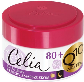 Celia Q10 Krem do twarzy Tłusty 80+ z Elastyną  50 ml