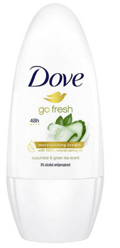 Dove Go Fresh Cucumber&Green Tea 48H Antyperspirant Roll-On Damski 50 ml