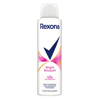REXONA BRIGHT BOUQUET ANTYPERSPIRANT SPRAY 150ML