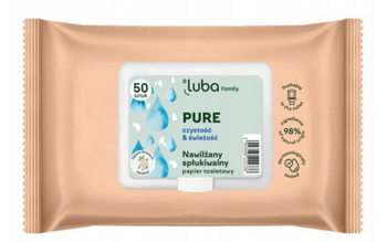 Luba Papier toaletowy nawilżany Pure 50 szt