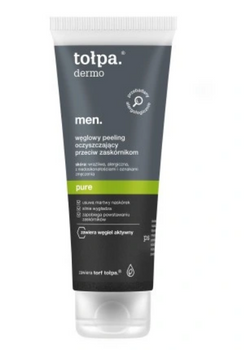 Tołpa Dermo Men Pure Węglowy Peeling oczyszczający przeciw zaskórnikom 100 ml