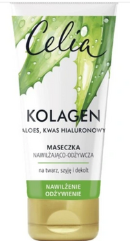 Celia Kolagen Maseczka nawilżająco-odżywcza z Aloesem i Kwasem Hialuronowym 60 ml