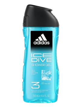 Adidas Ice Dive 3 w 1 Żel pod prysznic dla mężczyzn 250 ml
