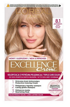 L'Oreal Paris Excellence Creme Farba do włosów  8.1 Jasny Popielaty Blond