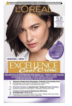 L'Oreal Paris Excellence Cool Creme Farba do włosów 6.11 Ultrapopielaty Ciemny Blond