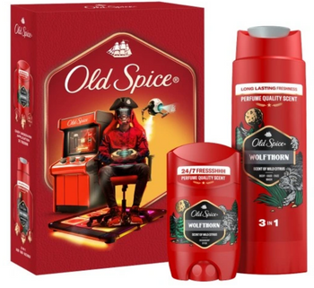 Zestaw prezentowy Old Spice Wolfthorn Dezodorant w sztycie 50 ml + Żel pod prysznic 250 ml