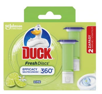 Duck Fresh Lime Krążek żelowy WC zapas 12 krążków