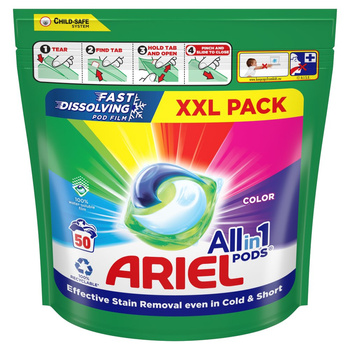 Ariel All-in-1 PODS Kapsułki z płynem do prania COLOR 50 prań
