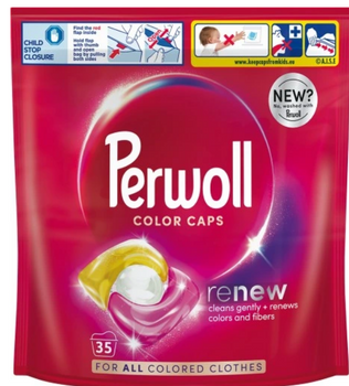Perwoll Renew Caps Color Kapsułki do prania kolorów 35 szt