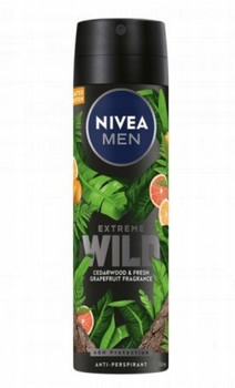 Nivea Men Extreme Wild Antyperspirant Cedarwood & Grapefruit 150 ml