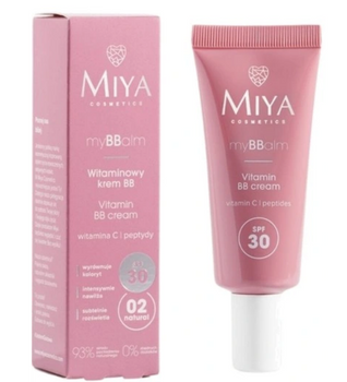 Miya myBBalm Krem Witaminowy 02  SPF 30  30 ml Wyrównuje koloryt