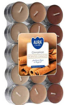 Bispol Podgrzewacze zapachowe typu "Tealight" 30 szt  Cynamon