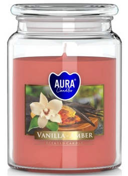 Bispol Świeca Zapachowa w Szkle 500 g Wanilia - Bursztyn