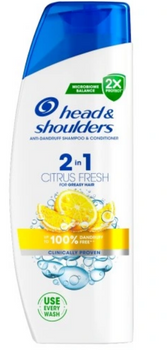 Head & Shoulders Citrus Fresh 2w1 Przeciwłupieżowy Szampon 330 ml
