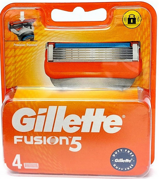 Gillette Fusion5 Wymienne ostrza do maszynki do golenia 4 szt