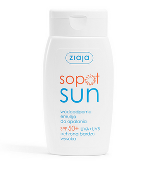 Ziaja Sopot Vegan odoodporna emulsja do opalania SPF 50+ UVA + UVB ochrona bardzo wysoka 125ml