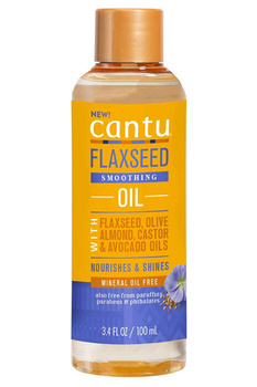 Cantu Flaxseed Olejek Wygładzający Loki Fale 100ml Mieszanka do spłukiwania
